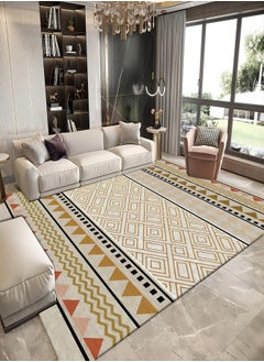 Buy Artistic Abstract Area Rug Suitable for Bedroom Living Room Apartment Non Slip Soft Modern Interior Rug Water Proof Non Shedding 230*160CM in Saudi Arabia