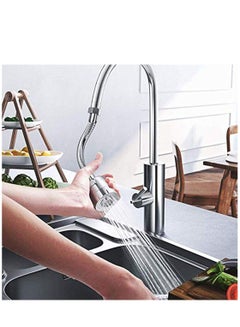 اشتري 360 Rotating Faucet Sprayer, Kitchen Faucet Accessories Booster Shower Household Faucet Water Splash Filter Kitchen Sink Filter Water Saver Nozzle في الامارات