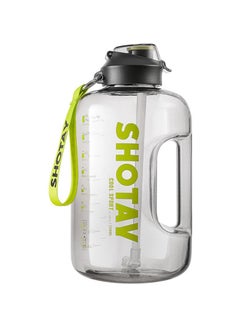 اشتري 1500ml Large Beverage Water Bottle With Handle  For Outdoor Sports Or Gym BPA Free في السعودية