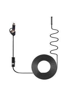 اشتري 3-in-1 Industrial Endoscope Borescope Inspection Camera Built-in 6 LEDs IP67 Waterproof USB Type-C Endoscope Replacement for Android Smartphones/PC في الامارات