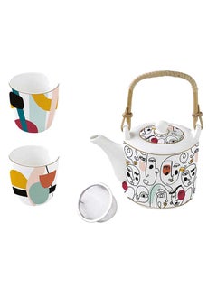 اشتري Modernism Teapot Set, Multicolour – 600ml في الامارات