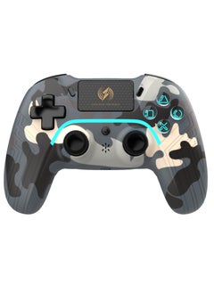 اشتري Golden Camo Wireless Controller Compatible with PS4/PS4 Pro/PS4 Slim/PC/iOS 13.4/Android 10, Gaming Controller with Touchpad, Motion Sensor, Speaker, Headphone Jack, LED and Back Button في الامارات