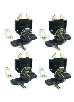 Buy Armstrong Mortise lock for Rolling Shutters CP(Black) - Sliding Lock - 509-21 - 24 MM (Pack of 4) in UAE