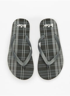 اشتري Men's Checked Slip-On Thong Slippers في الامارات