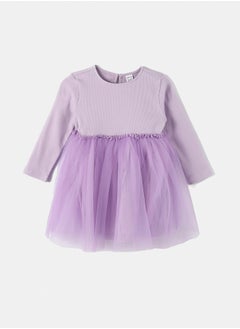 Buy Crew Neck Long Sleeve Baby Girl Dress in Egypt