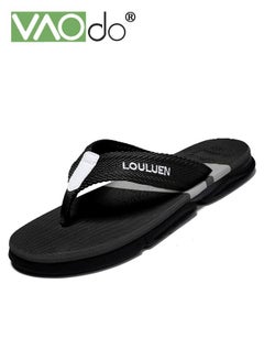 Buy Men'S Non-slip Flip Flops Outdoor Leisure Beach Flip Flops Soft and Comfortable Non-slip PVC Bottom Slippers in UAE