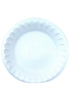 Buy 200 PCS Disposable Foam plates White in Egypt