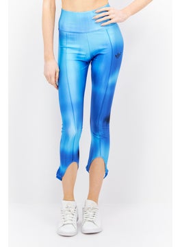 Buy Women Sportswear Fit Training Tights, Blue in UAE