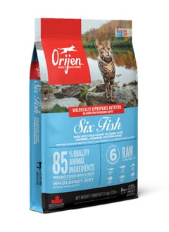 Buy Orijen Six Fish Cat And Kitten Dry Food 5.4Kg in UAE