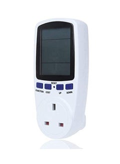 اشتري Electricity Usage Monitor UK Plug Power with Digital LCD for Energy Saving في السعودية