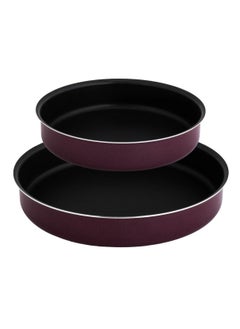 Buy Newflon Round Oven Tray Set 2 Pieces 24-28 cm in Saudi Arabia