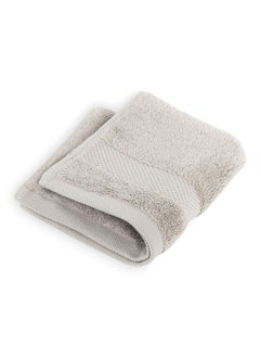 Buy Egyptian Cotton 700 Gsm Hand Towel Silver Grey - 30X30Cm in UAE