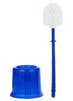 اشتري HomePro Toilet Brush for Bathroom Cleaning, Heavy Duty Toilet Brush Set, Reusable, Toilet Scrubber Brush With Long Handle, (Blue) في الامارات