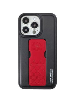 Buy Parker Series Magnetic Bracket Phone Case compatible with Apple iPhone 14 series Back Case with Ultra-thin Stand Red in UAE