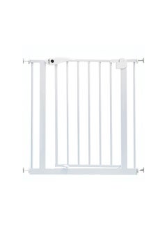 اشتري Metal Auto-close Safety Gate With High-quality Materials and Perfect Addition White -  85x4x80 cm في السعودية