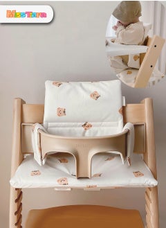 اشتري Highchair Pad Deluxe, Seat Cushion for Wooden Highchair Hauck Alpha+, Easy Fixing and Cleaning في الامارات