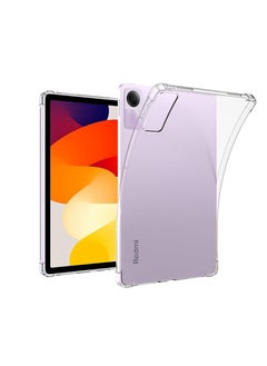 اشتري Transparent Case Compatible with Xiaomi Redmi Pad SE 11.0 inch Released 2023, Ultra Thin Silicone Air-Corners Shockproof Back Shell HD Transparent TPU Protective Cover - Clear في مصر