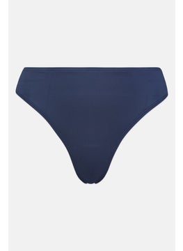 Buy Women Pull On Plain Bikini Bottom, Navy Blue in UAE