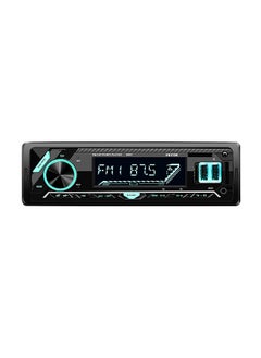 Buy 7 Colors Digital HD LCD Display Car Stereo Audio Radio FM/UU/TF/MP3 Player BT V3.0 12V/24V LCD Multimedia In-dash 1 Din Dual USB Fast Charging in Saudi Arabia