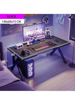 Buy Gaming Table,Gaming Desk,Ergonomic PC Desktop Computer Desk,Home Office Desk,Versatile Gaming and Study Solution for Modern Homes,Ideal for Students and Gamers, Spacious and Functional，Black in Saudi Arabia