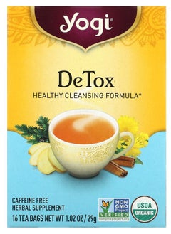 Buy Detox Caffeine Free 16 Tea Bags 1.02 oz (29 g) in UAE