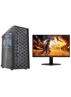 Buy Gaming PC Core i5-12400F Processor,Motherboard-  H610M H  DDR4 16GB RAM/1TB SSD/8GB Nvidia GeForce RTX 4060 Ti Graphics Card/Windows 11 Pro + 27" Fast IPS Gaming Monitor Black in Saudi Arabia