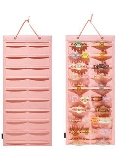 Buy Hanging Claw Clip Organizer, Large Claw Clip Holder Organizer, Wall-Mount Hair Claw Stand Display Holder, Claw Clips Holder and Storage for Lady Women Teen Girls (Pink) in UAE