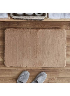 Buy Plush Super Soft Bath Mat 80x50 cm in Saudi Arabia