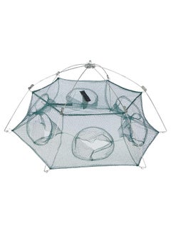 Buy Portable Folding Opening Type Fishing Net Moving Shrimp Bait Trap Fish Cage Accessory6 corner enclosed 80cm in Saudi Arabia