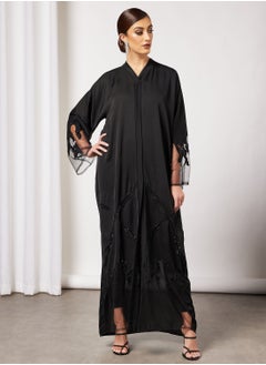 Buy Abaya With Lace Detailing in Saudi Arabia