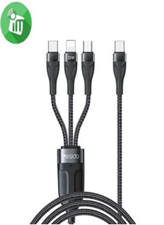 Buy Yesido CA89 3in1 Type-C to Type-C + Lightning 20W + Micro Charging Cable (1.2M) in Egypt