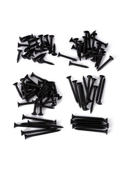 Buy 89-Piece Hardware Drywall Screws Kit - Black in Saudi Arabia