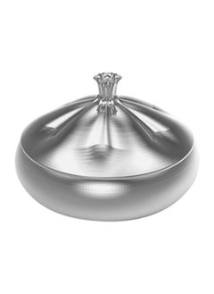 Buy Rajin Serving Tray With Lid Chrome in Saudi Arabia