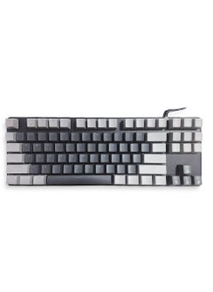 Buy Mechanical Gaming Keyboard, model PPK87 for computer and lap top (black/gray) RGB Full size with 87 key, cable USB Speed interface , Blue switch, adjustable height in to give comfort to the hand while playing . It can be used at home, office and personal use. in Egypt