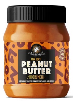 Buy Wazoogles Dark Roast Super Crunch Peanut Butter 400g in UAE