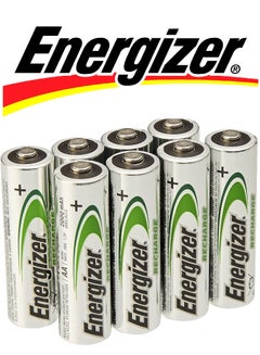 Buy Energizer AA 2000mAh Rechargeable Battery 8 pcs in UAE