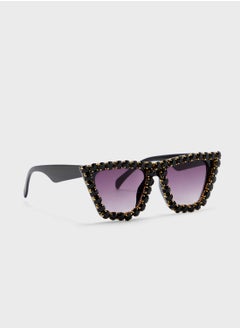 Buy Rhinestone Cateye Sunglasses in UAE