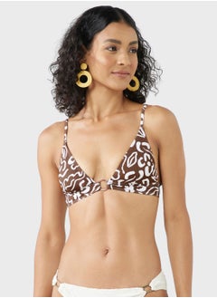 Buy Floral Print Bikini Top in Saudi Arabia