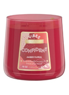 Buy Essential Elements Vibes Confident Amber Floral Scented 2-Wick Jar Candle 15 oz 46341691 in Saudi Arabia