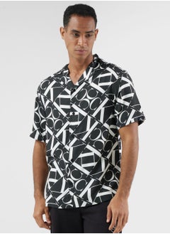 Buy Mongram Resort Print Regular Fit Shirt in UAE