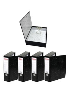 اشتري 5-Piece Rigid Box File Black Colour في الامارات