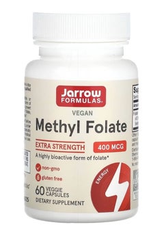 Buy Methyl FolateExtra Strength 400 mcg 60 Veggie Capsules in Saudi Arabia