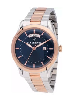 اشتري Tradizione Men's Analog Quartz Silver, Rose Gold Stainless Steel Watch R8853125001 - 40mm في الامارات