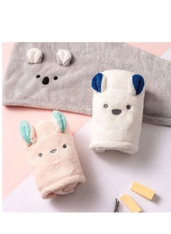 Buy Soft Fabric Hair Towel, Hair Turbans Drying Towel, Cute Design, for Wet Hair, Curly Hair, Microfiber Hair Towel, Colour: Random) in Egypt