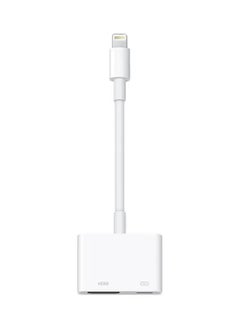 اشتري Lightning To Hdmi Digital Av Adapter White For IPhone And IPAD في السعودية