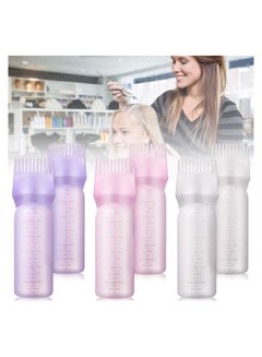 Buy Lifenpure™ 3 PCS Root Comb Applicator Bottle empty hair dye comb assorted colors in UAE