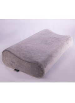 Buy Medical sleeping pillow for the bed, made of German memory foam, to prevent neck, shoulder, and spine pain (gray, 60 * 35) in Egypt