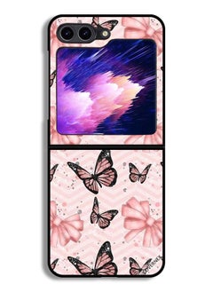 اشتري Samsung Galaxy Z Flip6 Protective Case Cover Butterflies Wallpaper في السعودية