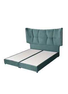 Buy Al Malk | Velvet Bed Frame - Turquoise in Saudi Arabia