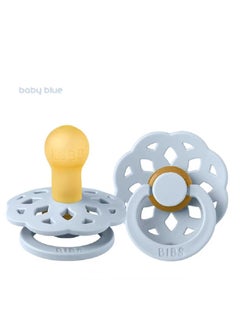 Buy Natural Rubber Baby Pacifier Pack Of 1 Baby Blue in Saudi Arabia